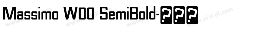 Massimo W00 SemiBold字体转换 Massimo W00 SemiBold字体转换